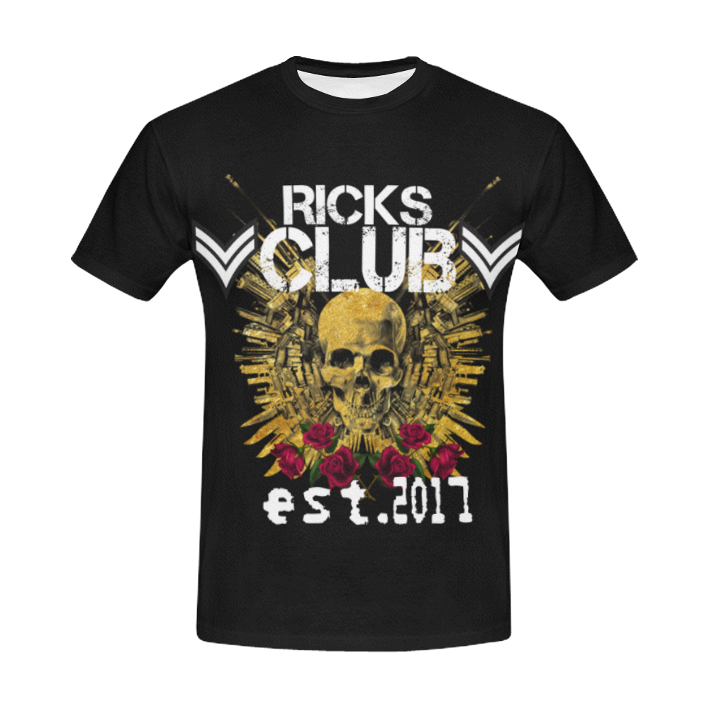 Ricks Club 2017 Gold All Over Print T-Shirt for Men (USA Size) (Model T40)