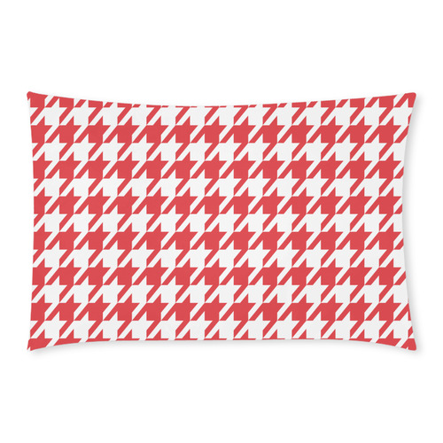 red and white houndstooth classic pattern 3-Piece Bedding Set