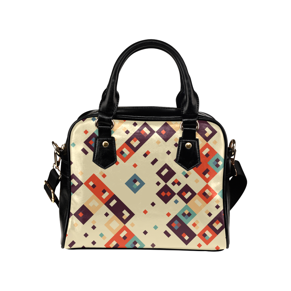 Squares in retro colors4 Shoulder Handbag (Model 1634)