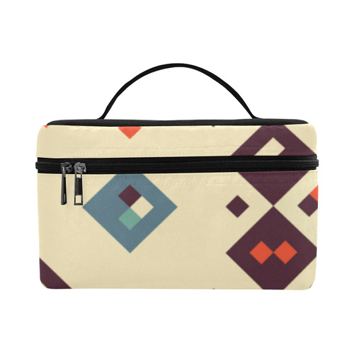 Squares in retro colors4 Cosmetic Bag/Large (Model 1658)