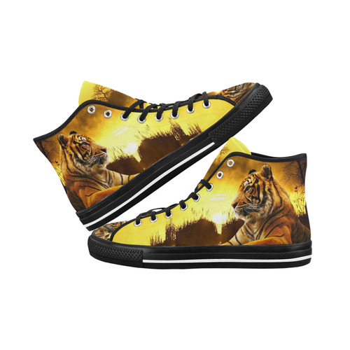 Tiger and Sunset Vancouver H Women's Canvas Shoes (1013-1)