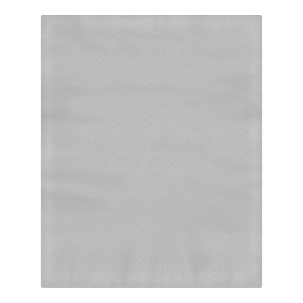 Soft Gray Solid Color 3-Piece Bedding Set