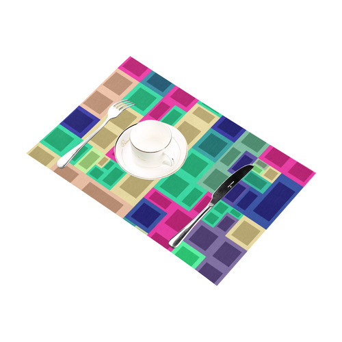 Rectangles and squares Placemat 12''x18''