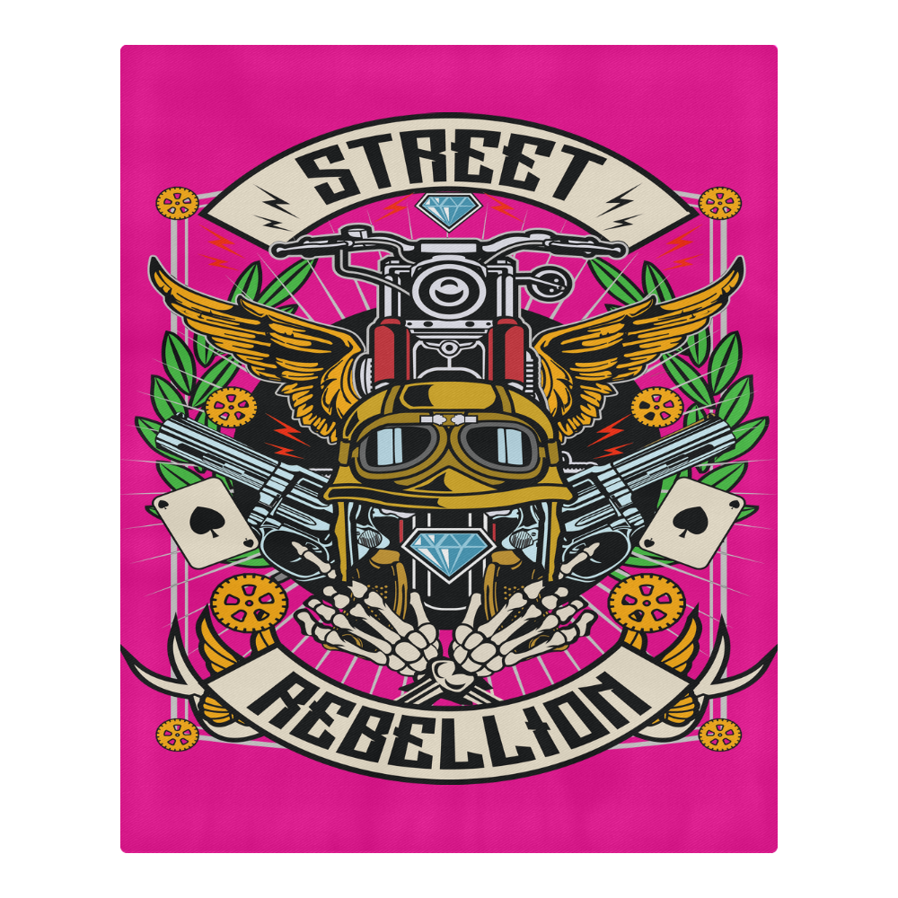 Street Rebellion Modern Pink 3-Piece Bedding Set