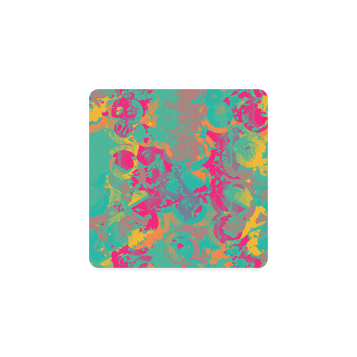 Fading circles Square Coaster