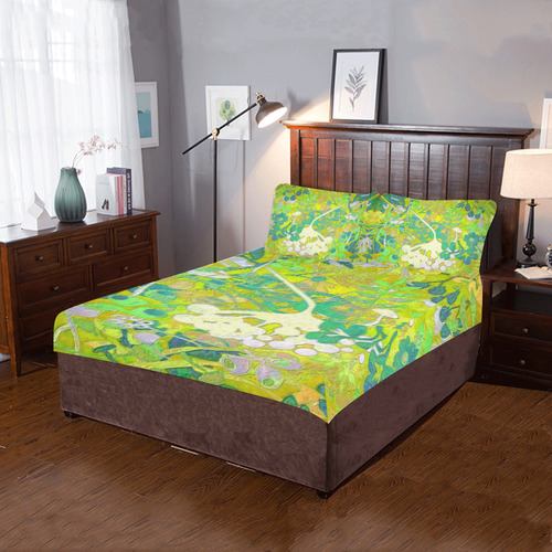 floral abstract 3-Piece Bedding Set