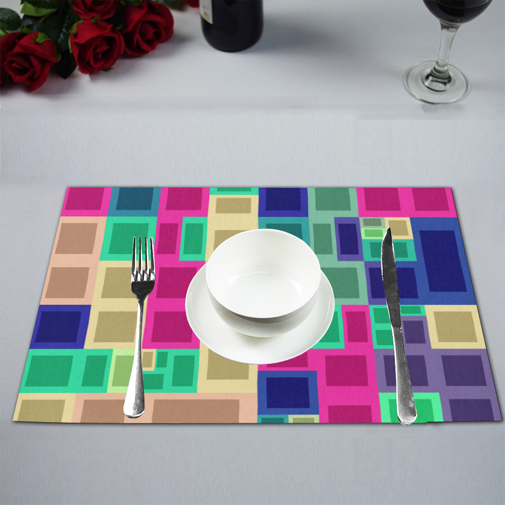 Rectangles and squares Placemat 12''x18''
