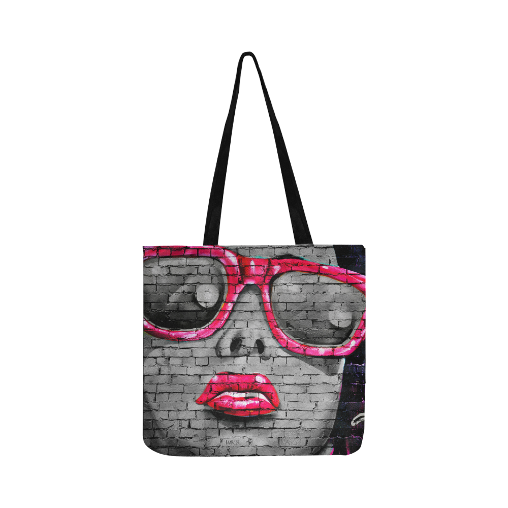 Graffiti Girl Reusable Shopping Bag Model 1660 (Two sides)
