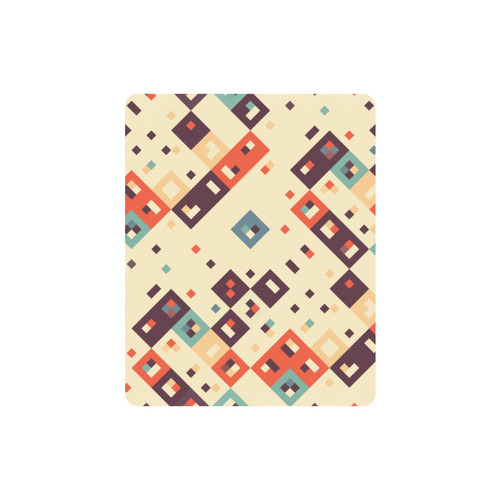 Squares in retro colors4 Rectangle Mousepad