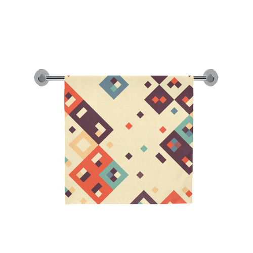 Squares in retro colors4 Bath Towel 30"x56"