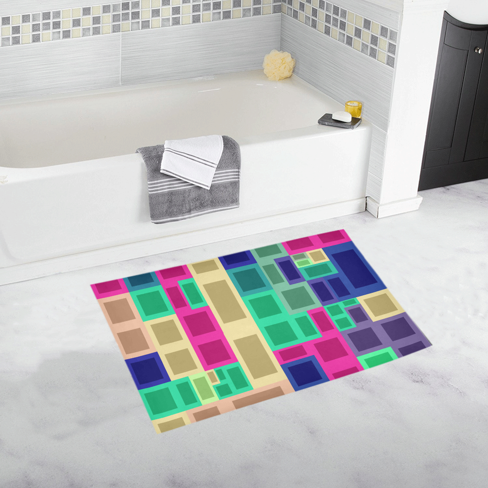 Rectangles and squares Bath Rug 20''x 32''