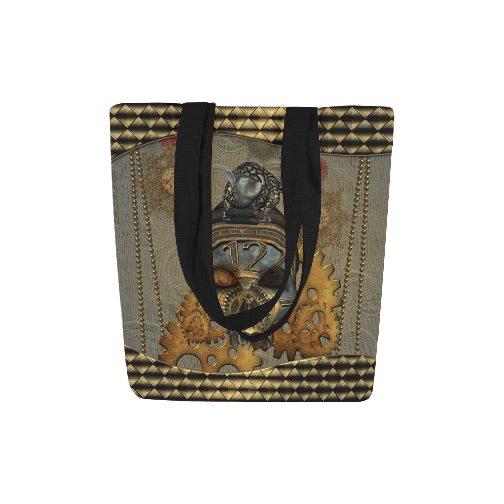 Awesome steampunk skull Canvas Tote Bag (Model 1657)