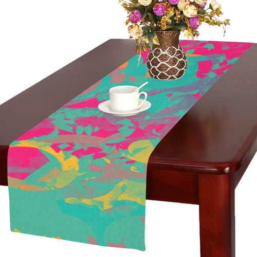 Fading circles Table Runner 16x72 inch