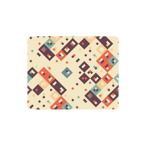 Squares in retro colors4 Rectangle Mousepad