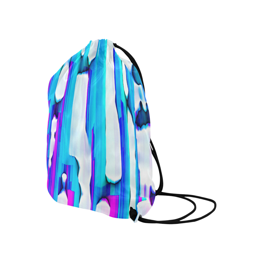 Blue watercolors Large Drawstring Bag Model 1604 (Twin Sides)  16.5"(W) * 19.3"(H)