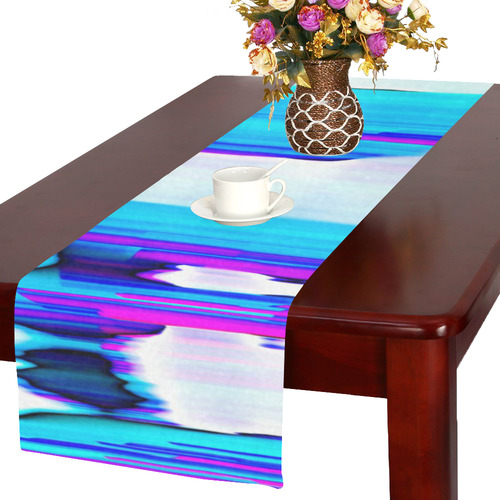 Blue watercolors Table Runner 16x72 inch