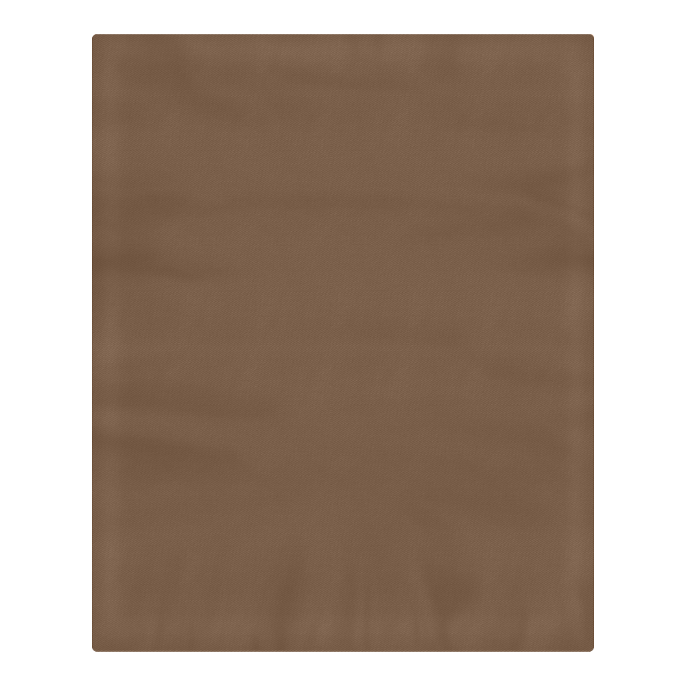Basic Brown Coffee Solid Color 3-Piece Bedding Set