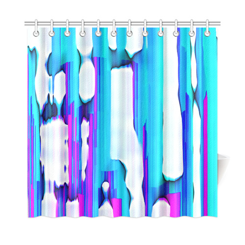 Blue watercolors Shower Curtain 72"x72"