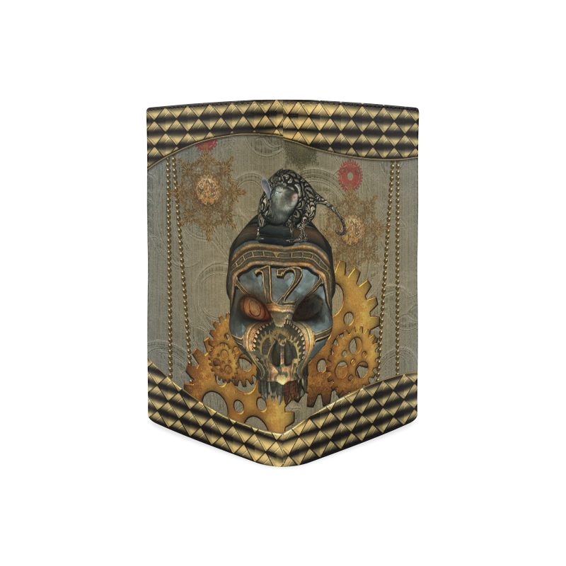 Awesome steampunk skull Women's Leather Wallet (Model 1611)