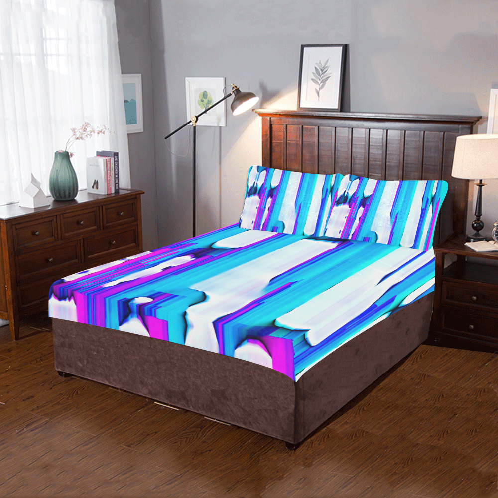 Blue watercolors 3-Piece Bedding Set