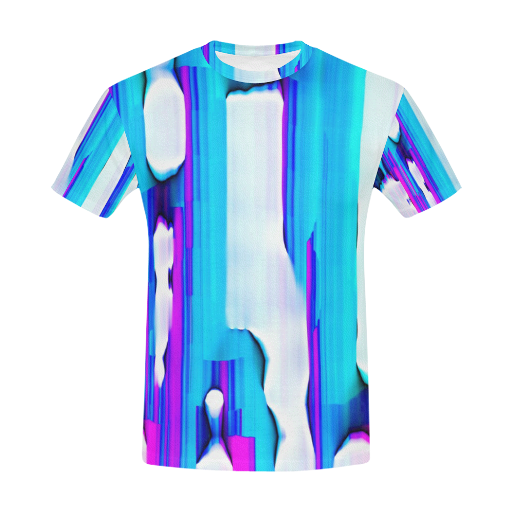 Blue watercolors All Over Print T-Shirt for Men (USA Size) (Model T40)