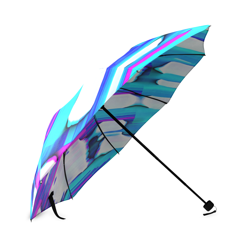 Blue watercolors Foldable Umbrella (Model U01)