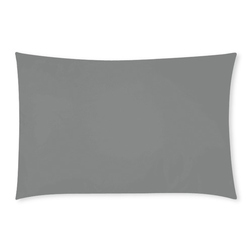 Basic Dark Smokey Gray Solid Color 3-Piece Bedding Set
