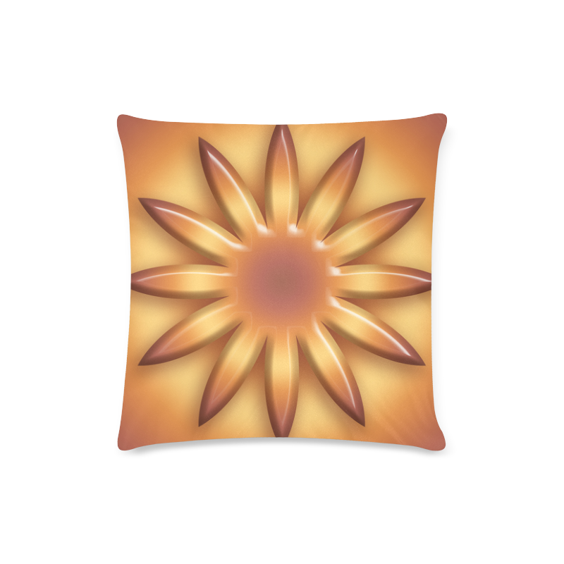 Ethnic Sun Custom Zippered Pillow Case 16"x16" (one side)