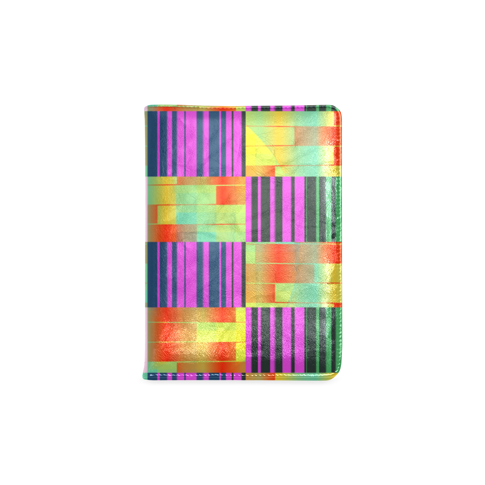 Vertical and horizontal stripes Custom NoteBook A5