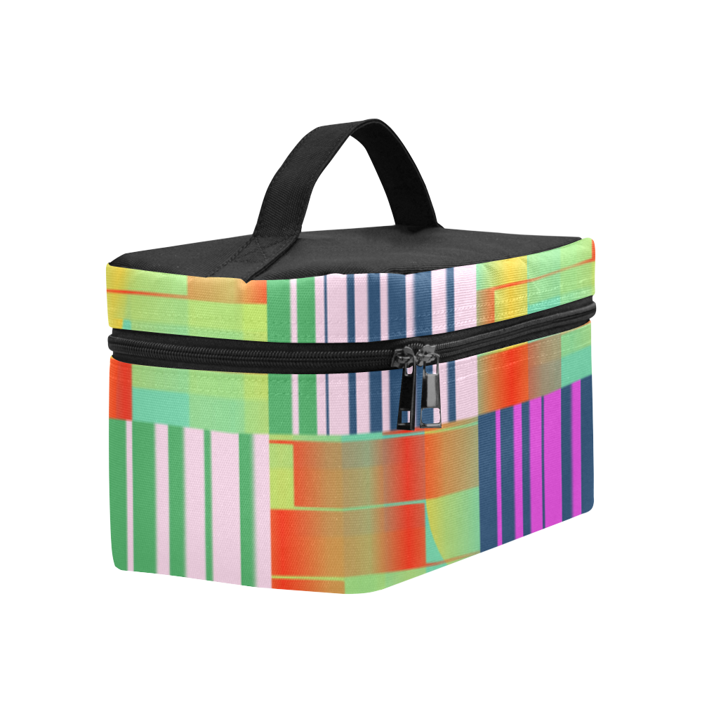Vertical and horizontal stripes Lunch Bag/Large (Model 1658)