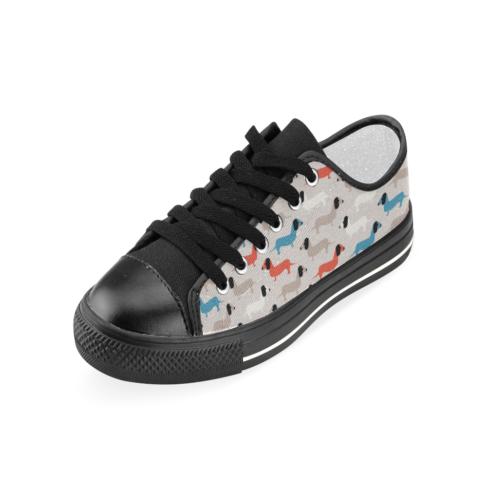 dogs Women's Classic Canvas Shoes (Model 018)