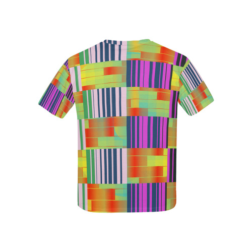 Vertical and horizontal stripes Kids' All Over Print T-shirt (USA Size) (Model T40)