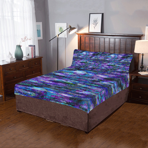 Purple Tree Bark 3-Piece Bedding Set