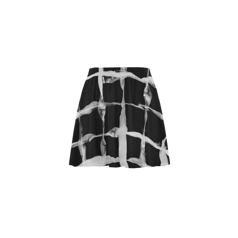 geo-black Mini Skating Skirt (Model D36)