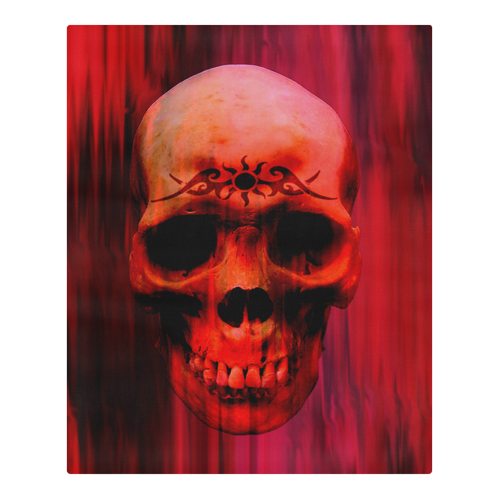 Red tribal skull 3-Piece Bedding Set