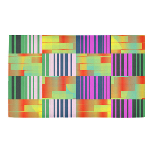 Vertical and horizontal stripes Azalea Doormat 30" x 18" (Sponge Material)