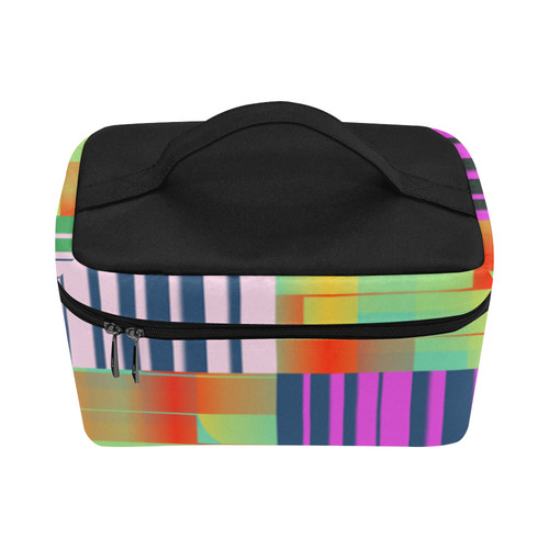 Vertical and horizontal stripes Lunch Bag/Large (Model 1658)