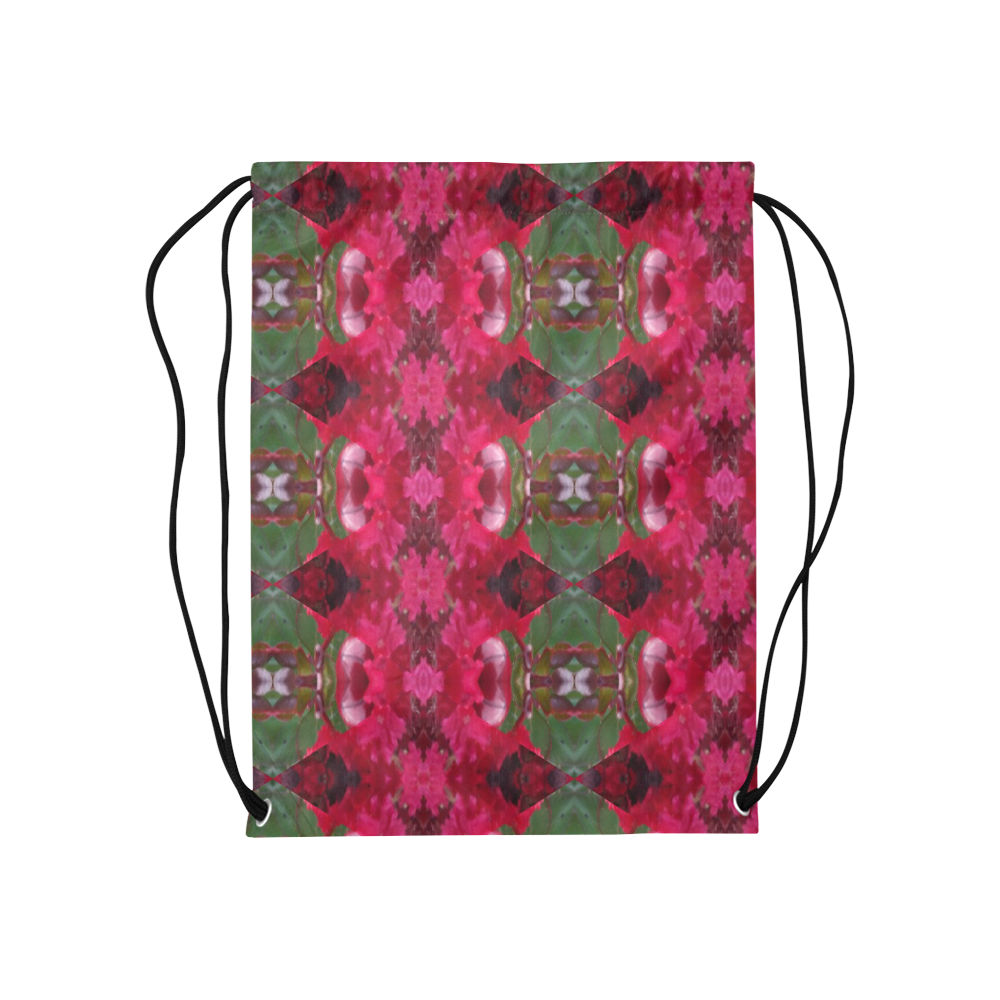 Christmas Wrapping Paper Medium Drawstring Bag Medium Drawstring Bag Model 1604 (Twin Sides) 13.8"(W) * 18.1"(H)