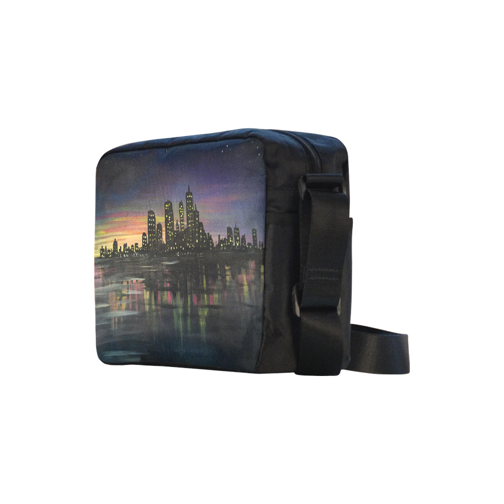 City Lights Classic Cross-body Nylon Bags (Model 1632)