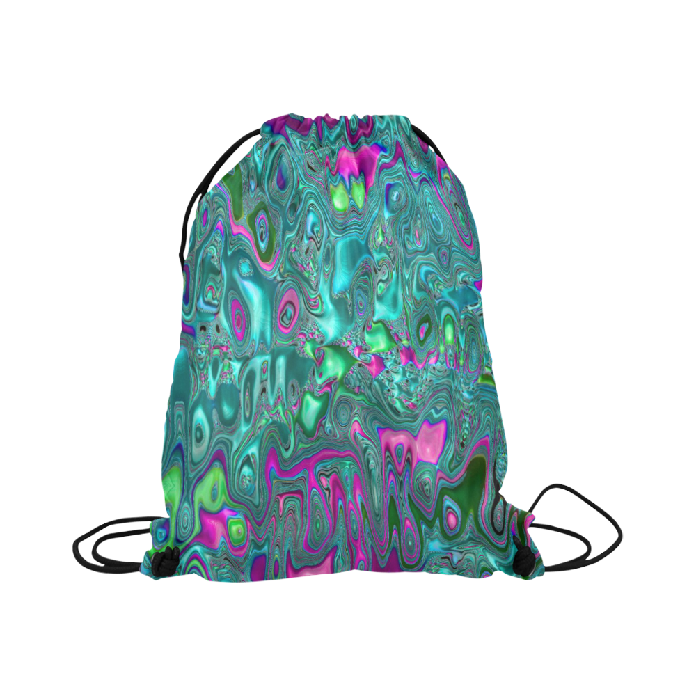 melted fractal 1C by JamColors Large Drawstring Bag Model 1604 (Twin Sides)  16.5"(W) * 19.3"(H)