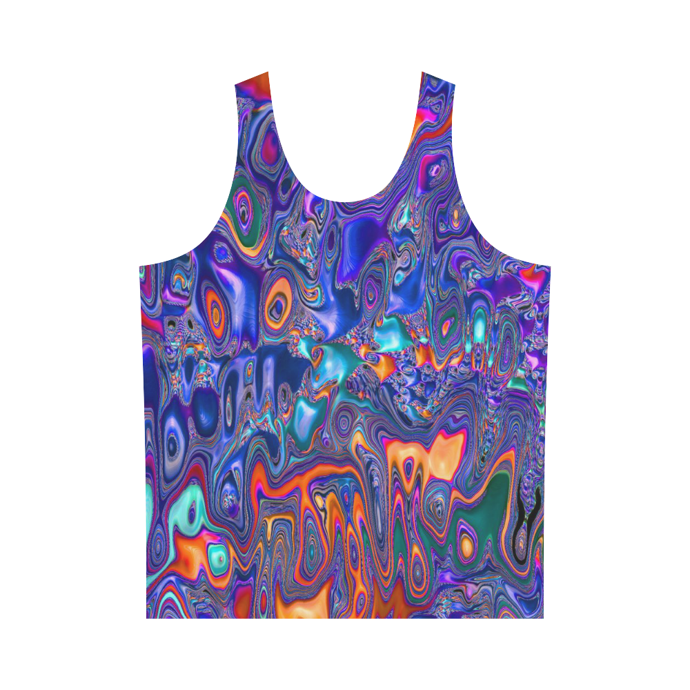 melted fractal 1B by JamColors All Over Print Tank Top for Men (Model T43)