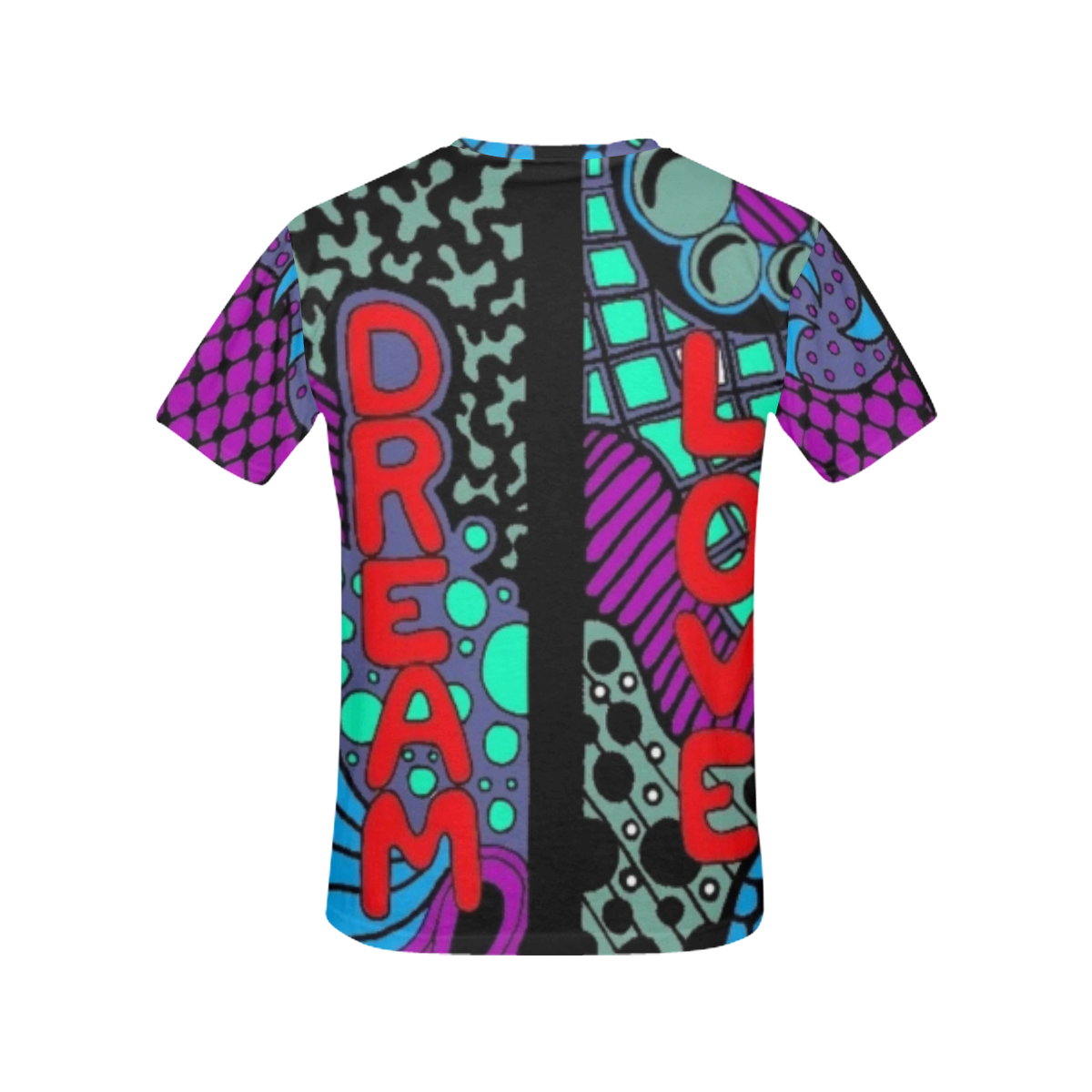 Dream, Love,Smile, Hope All Over Print T-Shirt for Women (USA Size) (Model T40)