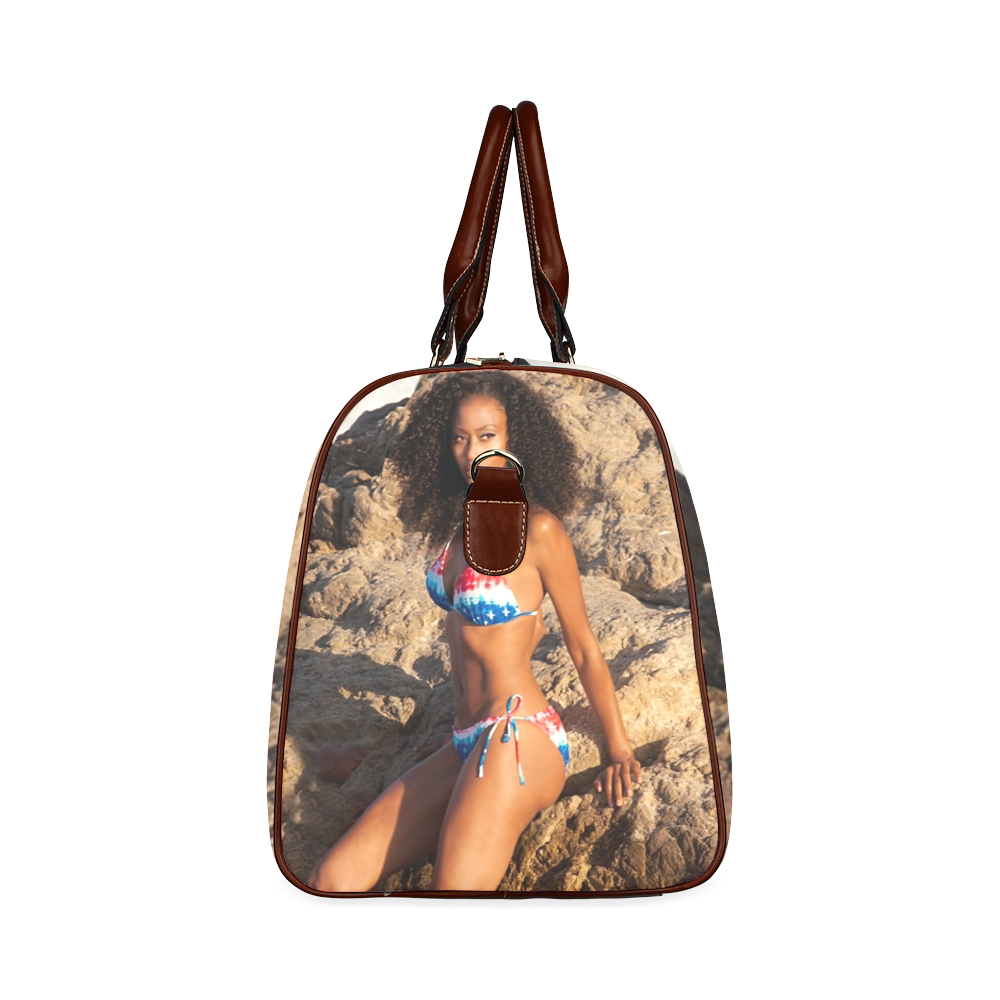 4th of July girl. Waterproof Travel Bag/Small (Model 1639)