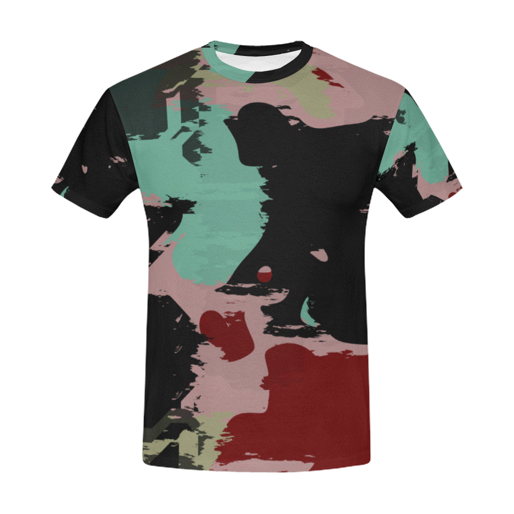 Retro colors texture All Over Print T-Shirt for Men (USA Size) (Model T40)