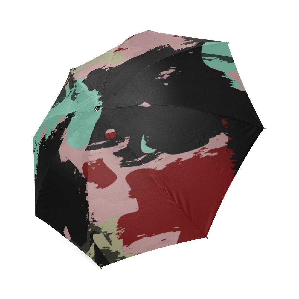 Retro colors texture Foldable Umbrella (Model U01)