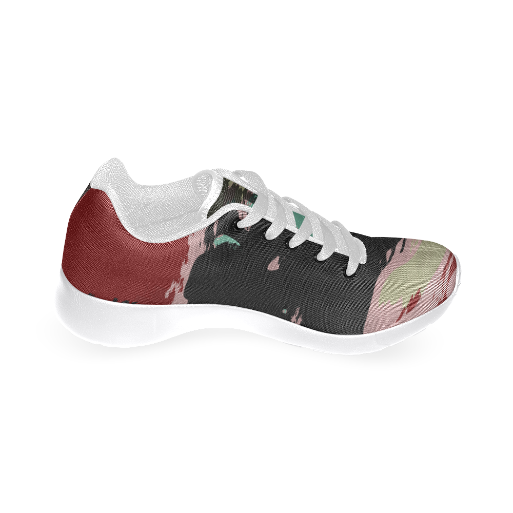 Retro colors texture Women’s Running Shoes (Model 020)