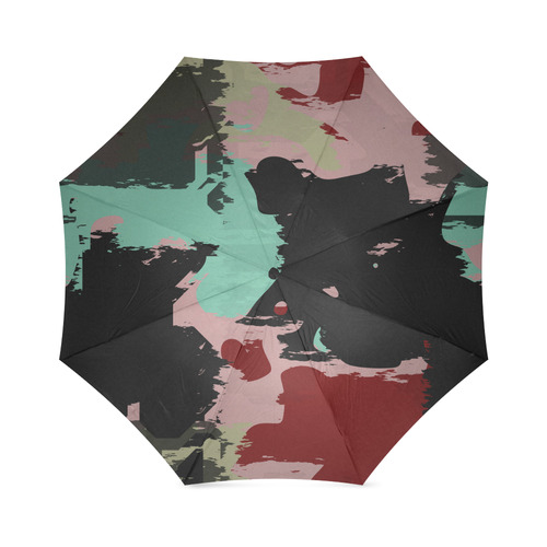Retro colors texture Foldable Umbrella (Model U01)