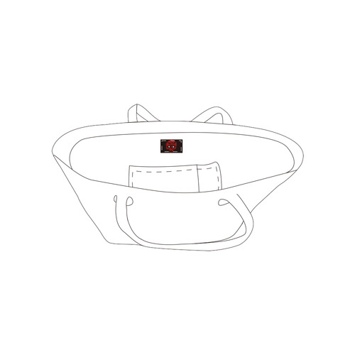 DF Rose Skull Logo Private Brand Tag on Bags Inner (No Zipper) (5cm X 3cm)