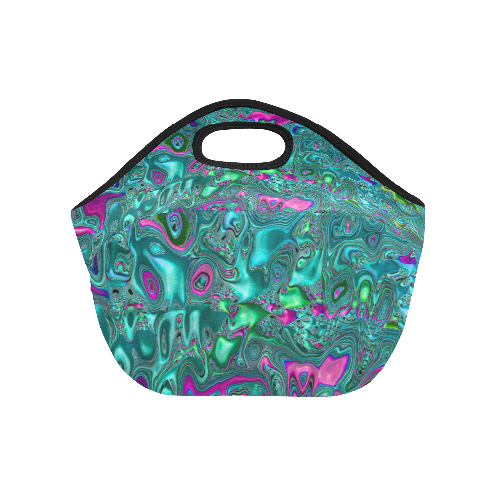 melted fractal 1C by JamColors Neoprene Lunch Bag/Small (Model 1669)