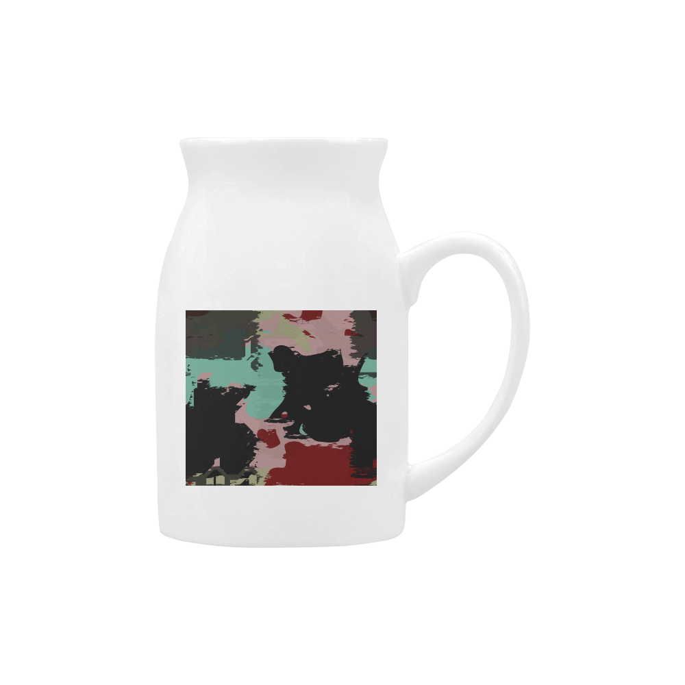 Retro colors texture Milk Cup (Large) 450ml